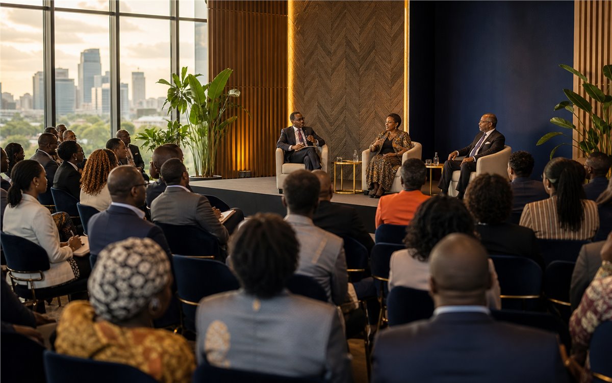 Assemblée professionnelle illustrant l’Afrika Nexus Summit